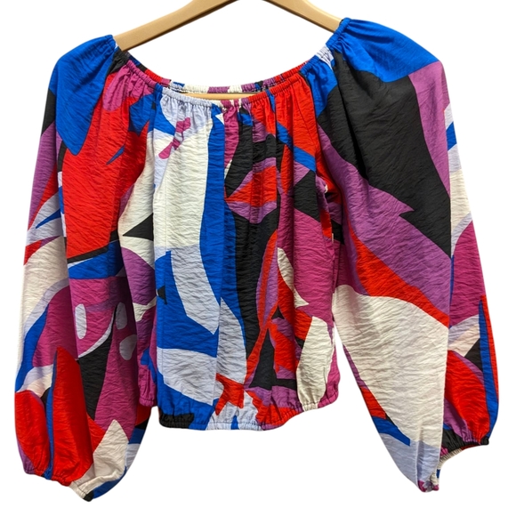 Nine West Tops - Nine West  Cropped Bracelet Sleeve Off The Shoulder Top- Size XS